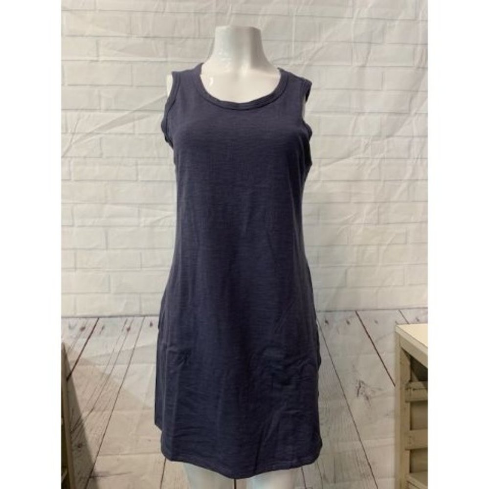 Women's 32 Degrees Cool Sleeveless Fitted Dress Columbia Navy Blue Small